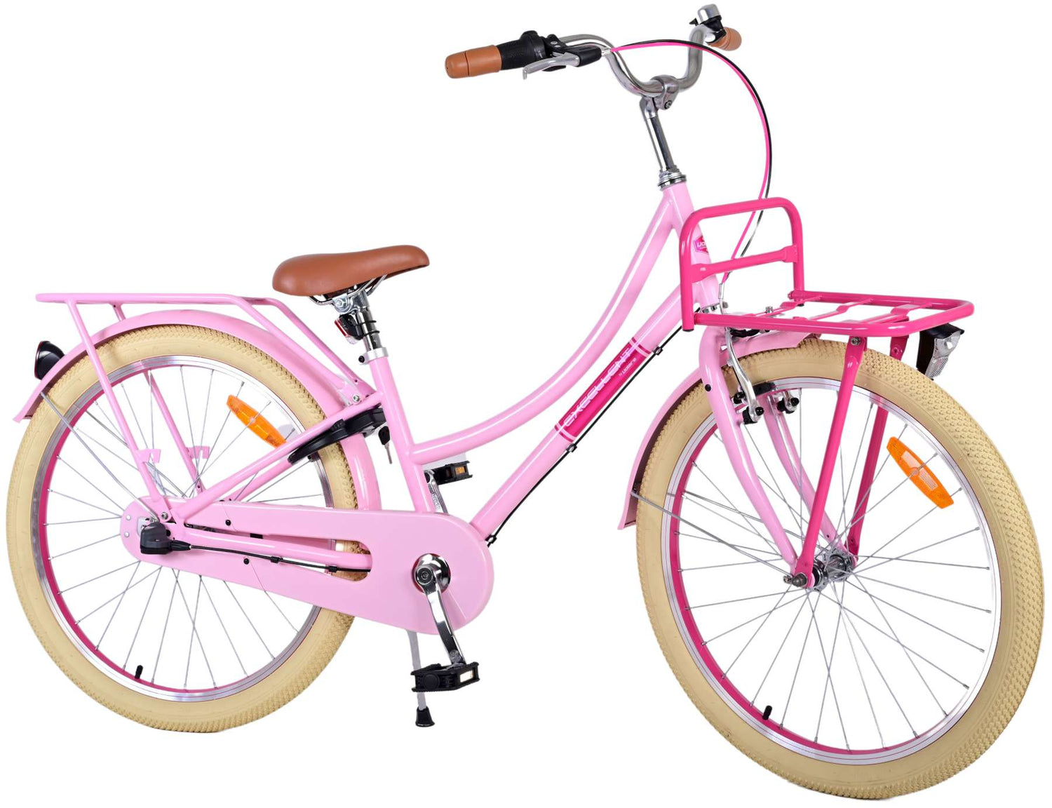 Volare Excellent Kinderfahrrad - Mädchen - 24 Zoll - Rosa - 3 Gänge
