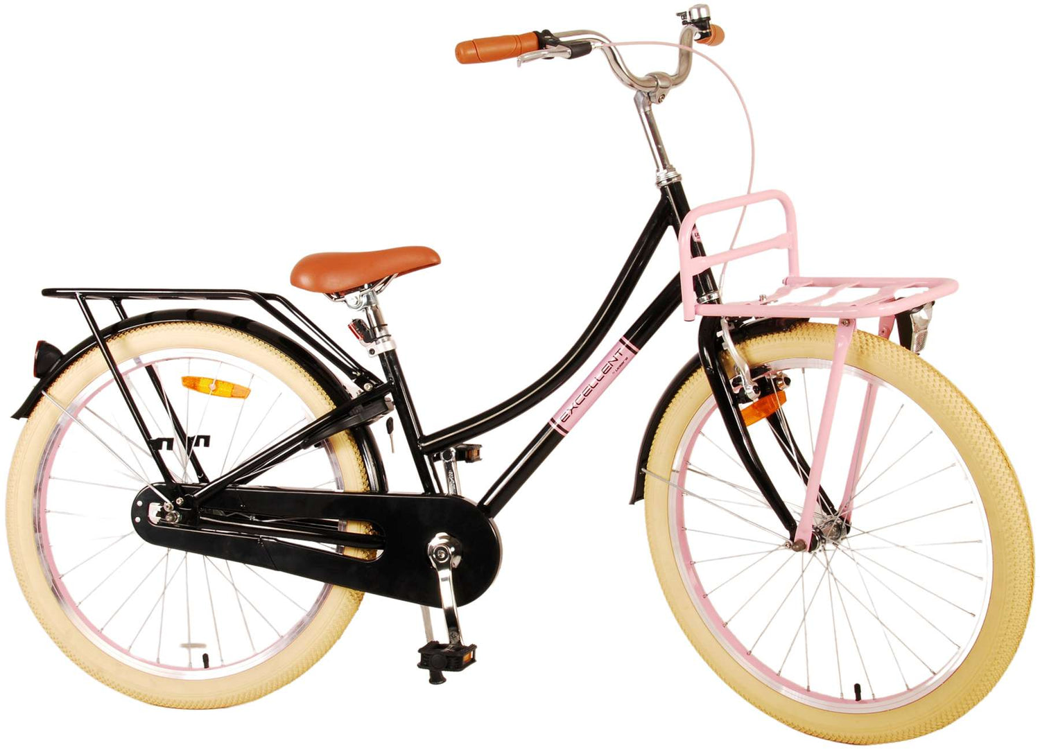 Volare Excellent Kinderfahrrad - Mädchen - 24 Zoll - Schwarz