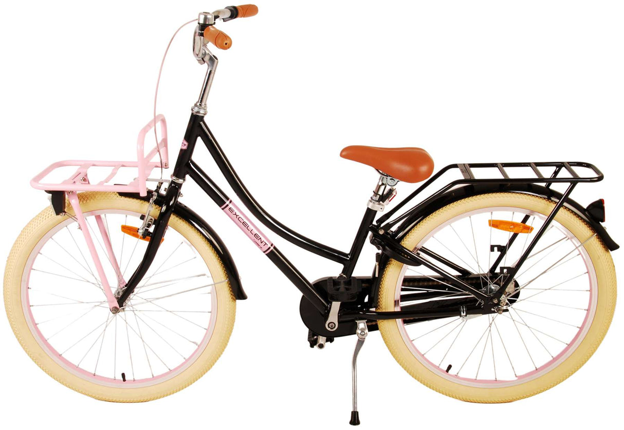 Volare Excellent Kinderfahrrad - Mädchen - 24 Zoll - Schwarz