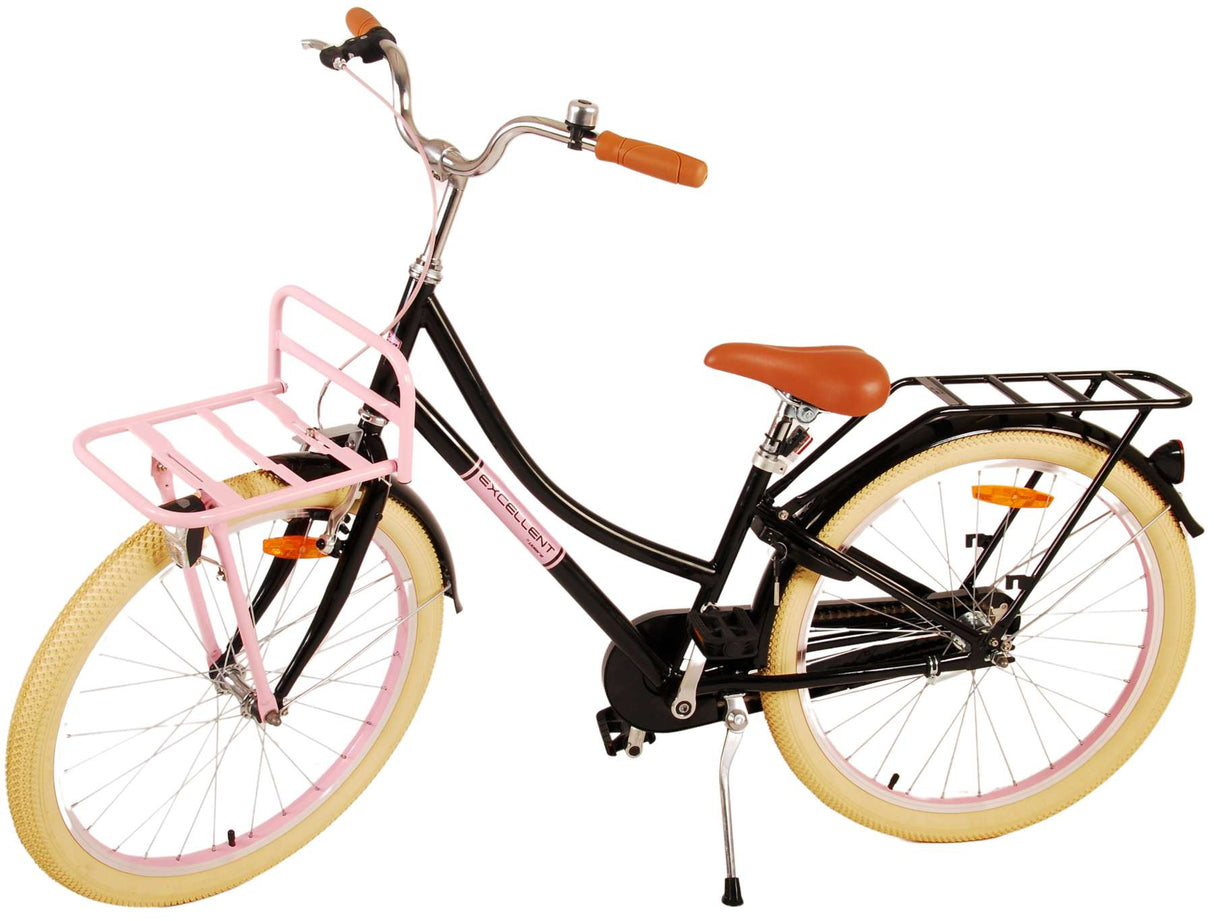 Volare Excellent Kinderfahrrad - Mädchen - 24 Zoll - Schwarz