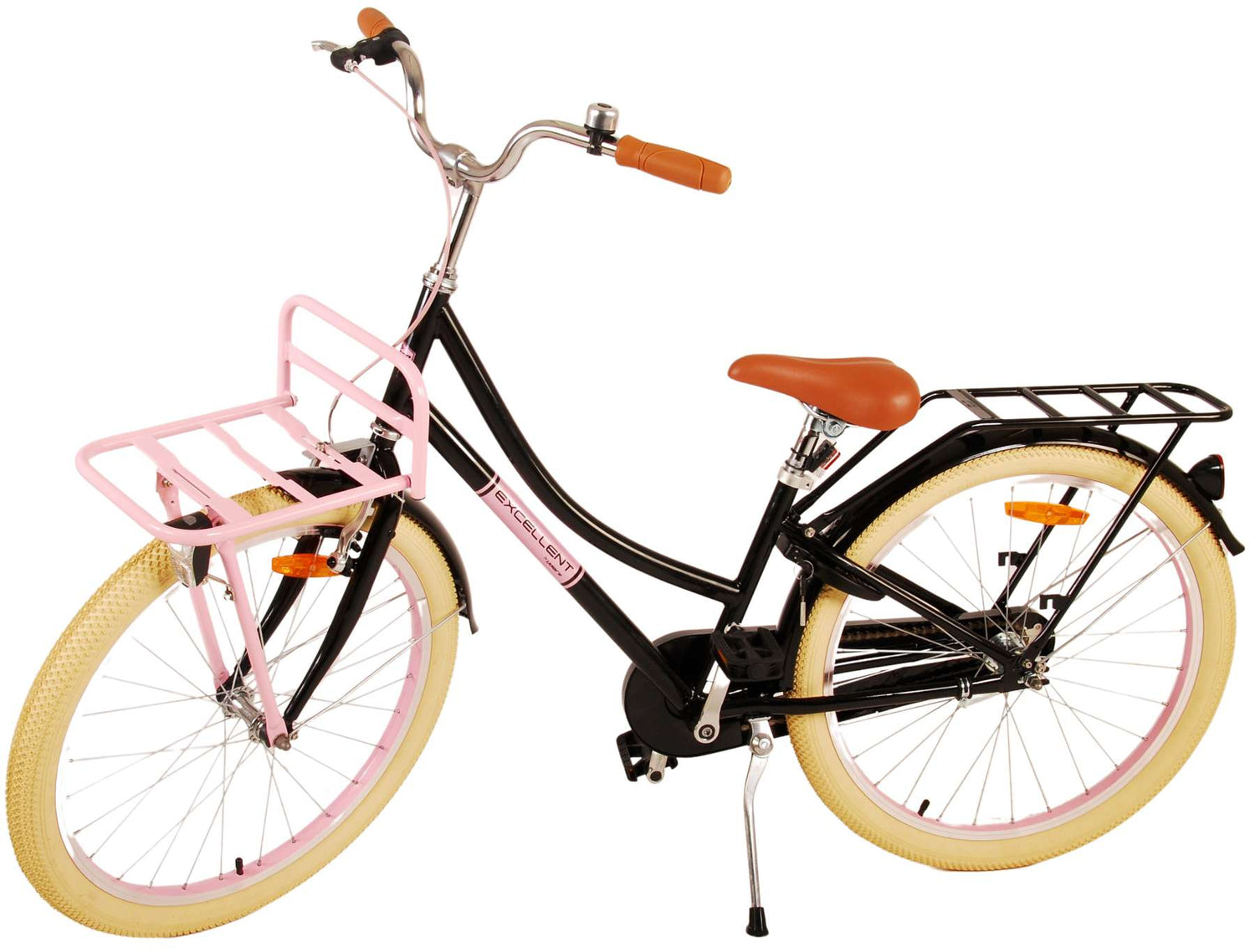Volare Excellent Kinderfahrrad - Mädchen - 24 Zoll - Schwarz