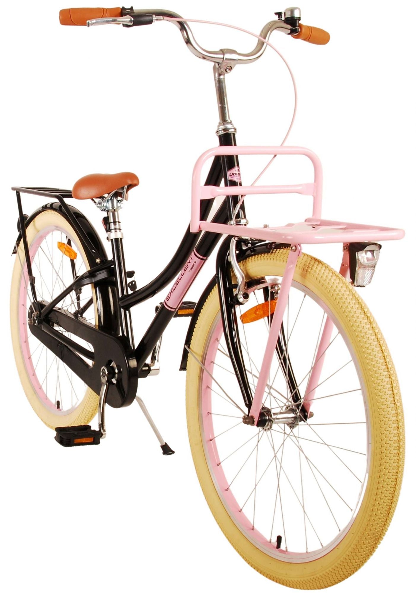 Volare Excellent Kinderfahrrad - Mädchen - 24 Zoll - Schwarz