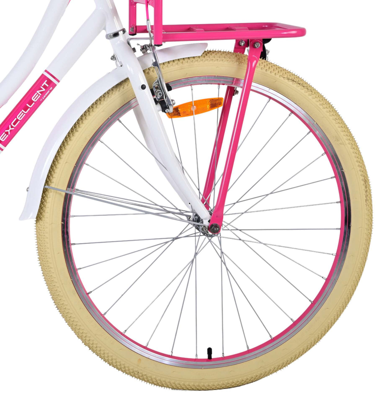 Volare Excellent Kinderfahrrad - Mädchen - 26 Zoll - Weiß - Zweihandbremsen