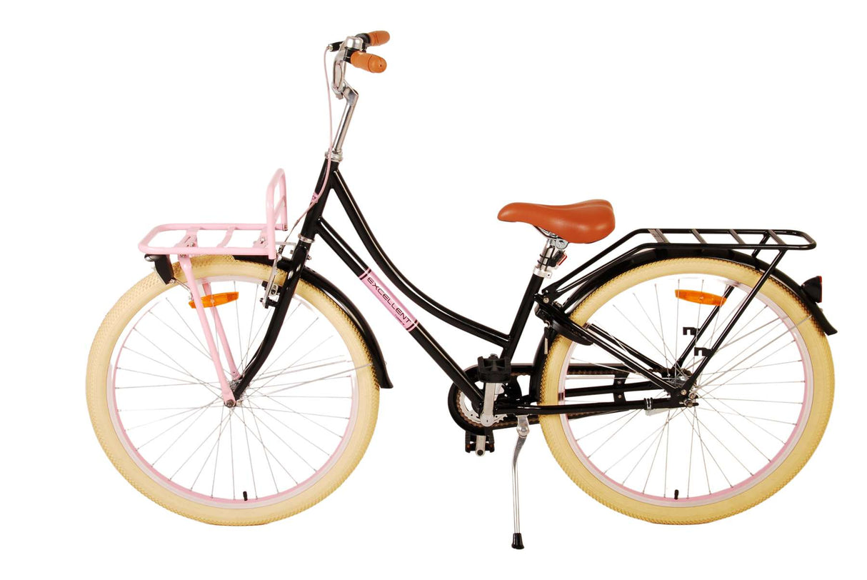 Volare Excellent Kinderfahrrad - Mädchen - 26 Zoll - Schwarz