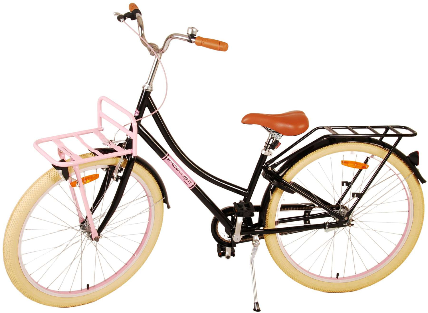 Volare Excellent Kinderfahrrad - Mädchen - 26 Zoll - Schwarz