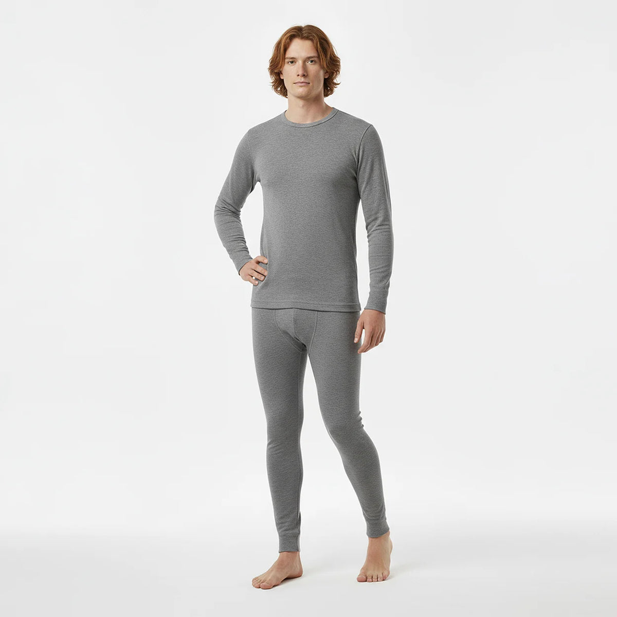 Verpackung: Gaubert Thermo Unterwäsche Set für Herren – in wiederverschließbarem Beutel mit Merino-Wollanteil