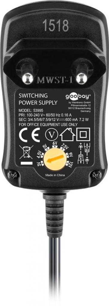 EcoFriendly Universal Netzteil 600 mA 3-12 V mit 8 DC + 1 USB Adapter Netzstecker
