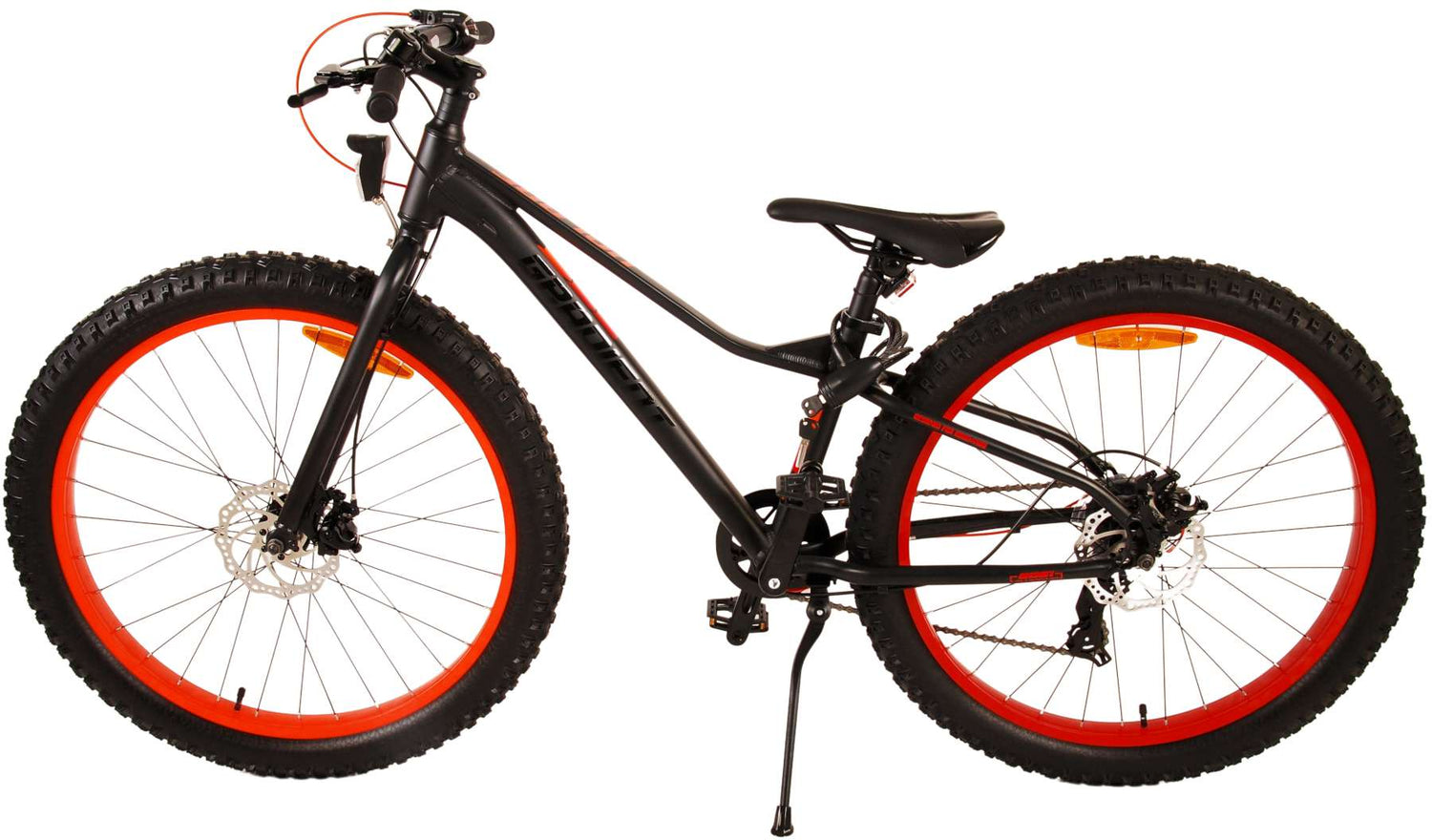 Volare Gradient Kinderfahrrad - Jungen - 26 Zoll - Schwarz Orange - 7-Gang - Prime Collection