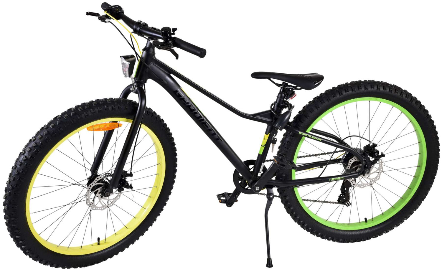 Volare Gradient Kinderfahrrad - Jungen - 26 Zoll - Schwarz Gelb Grün - 7-Gang - Prime Collection