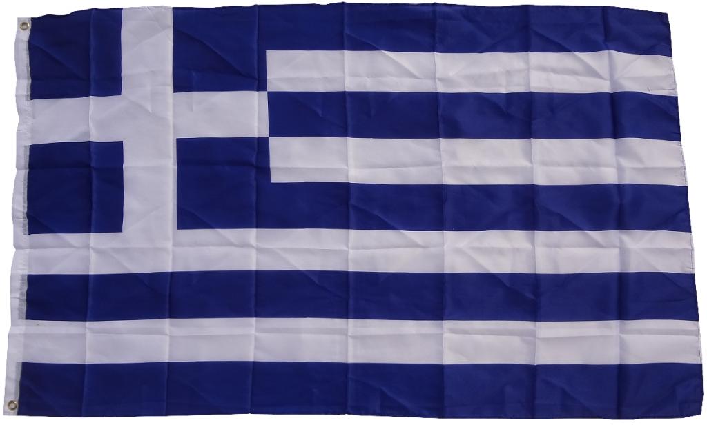 XXL Flagge Griechenland 250 x 150 cm Fahne mit 3 Ösen 100g/m² Stoffgewicht Hissflagge