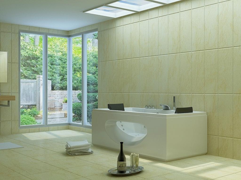 PureHaven Whirlpool 180x90 cm Heizung Reinigungsprogramm & Lichttherapie Wasserfall Bluetooth-fähiges Soundsystem