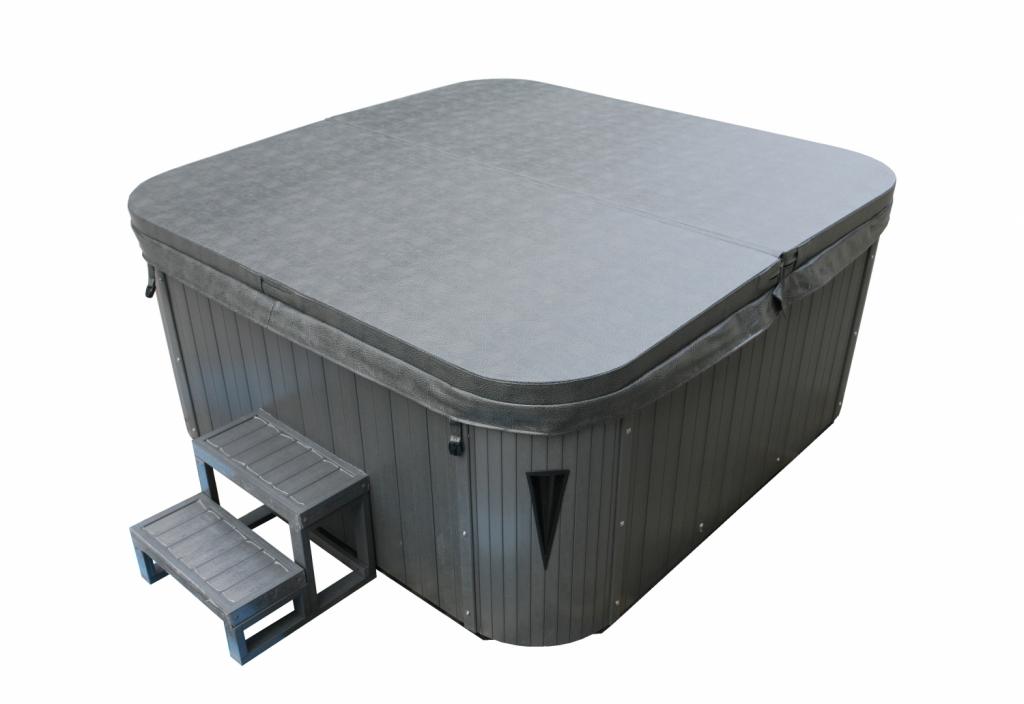 PureHaven Thermoabdeckung 230x230 cm verschließbar mit Schnallen windsicher perfektes Ablaufsystem für Regen und Schnee faltbar in der Mitte