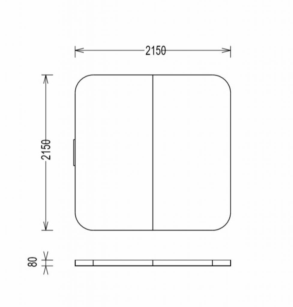 PureHaven Thermoabdeckung 215x215 cm verschließbar mit Schnallen windsicher perfektes Ablaufsystem für Regen und Schnee faltbar in der Mitte
