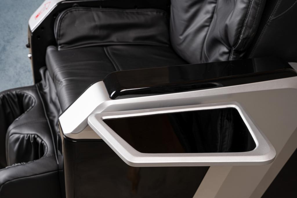 PureHaven Münz-Massage-Sessel 118x76x76 cm 6 Massagearten Rücken- Fuß- & Gesäßmassage einfache Bedienung energiesparend hochwertiges PU Leder Schwarz