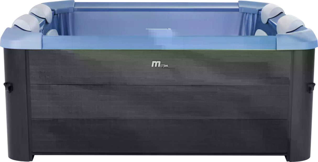 Purehaven MSpa Whirlpool Oslo Saphire 2025 – Aufblasbarer Outdoor-Whirlpool 160x160x65 cm für 6 Personen mit 120+8 Massagedüsen, PTC-Heizung, UVC-Desinfektion & LED