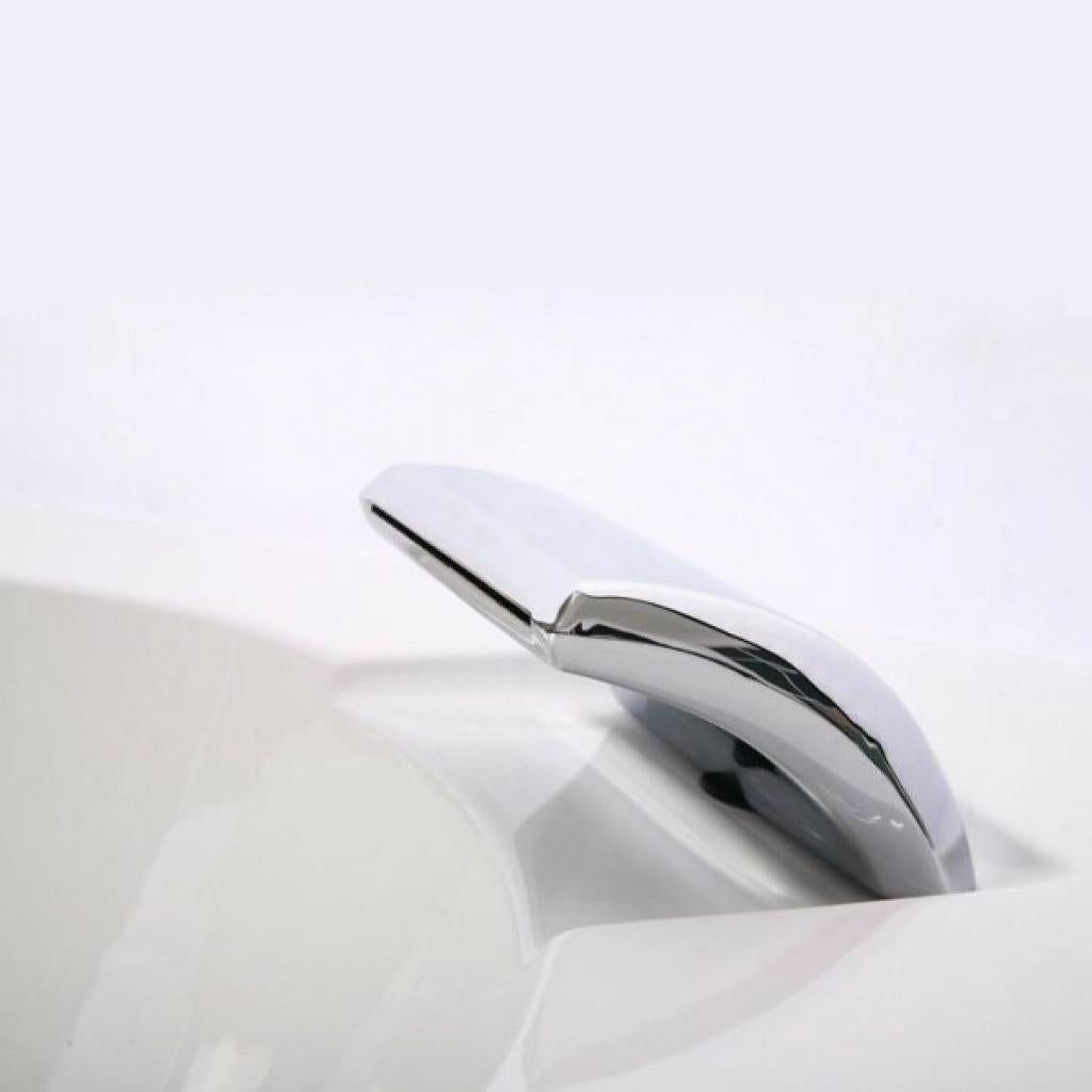 PureHaven Whirlpool 182x90cm Reinigungsprogramm & Lichttherapie elegantes Design Wasserfall 12 Hydrojets