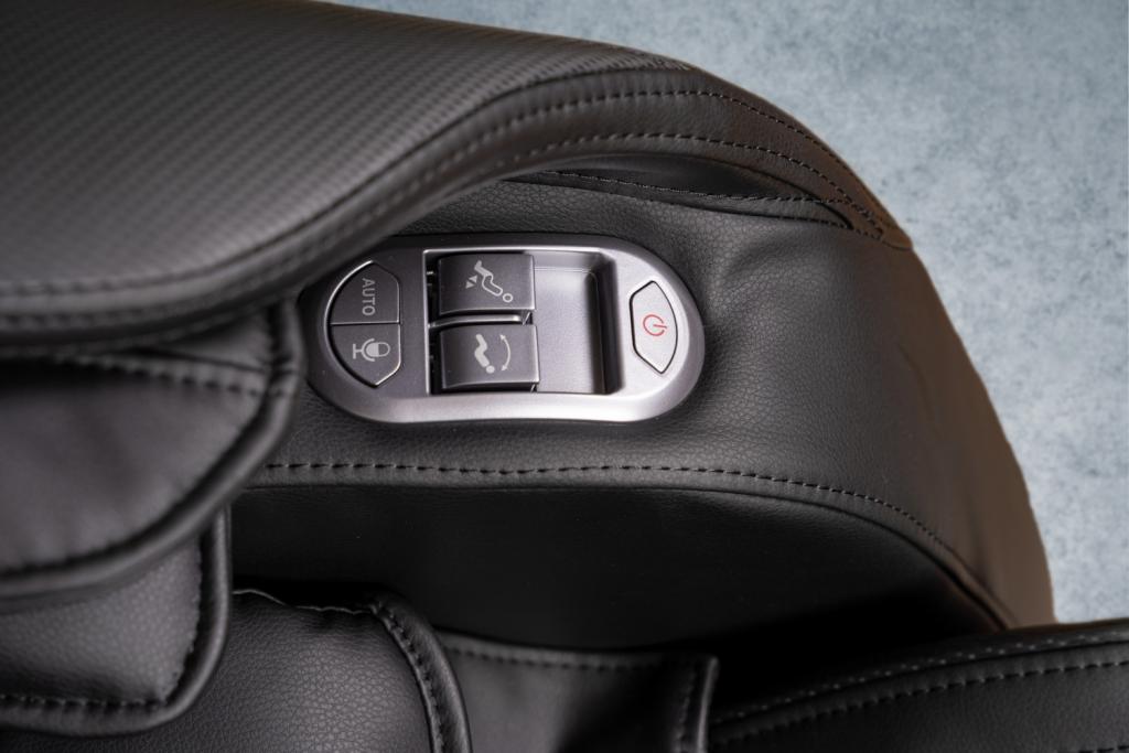 PureHaven Massage-Sessel 180x77x55 cm Knet- & Klopfmassage Heizfunktion Bluetooth USB Sprachsteuerung schwarzes PU-Leder Fuß- Rücken- und Gesäßmassage