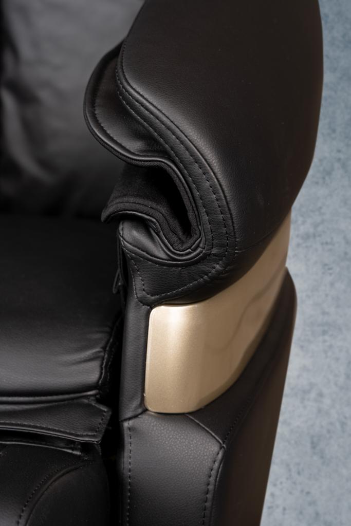 PureHaven Massage-Sessel 118x76x76 cm Rücken- Fuß- und Gesäßmassage hochwertiges PU Leder Schwarz