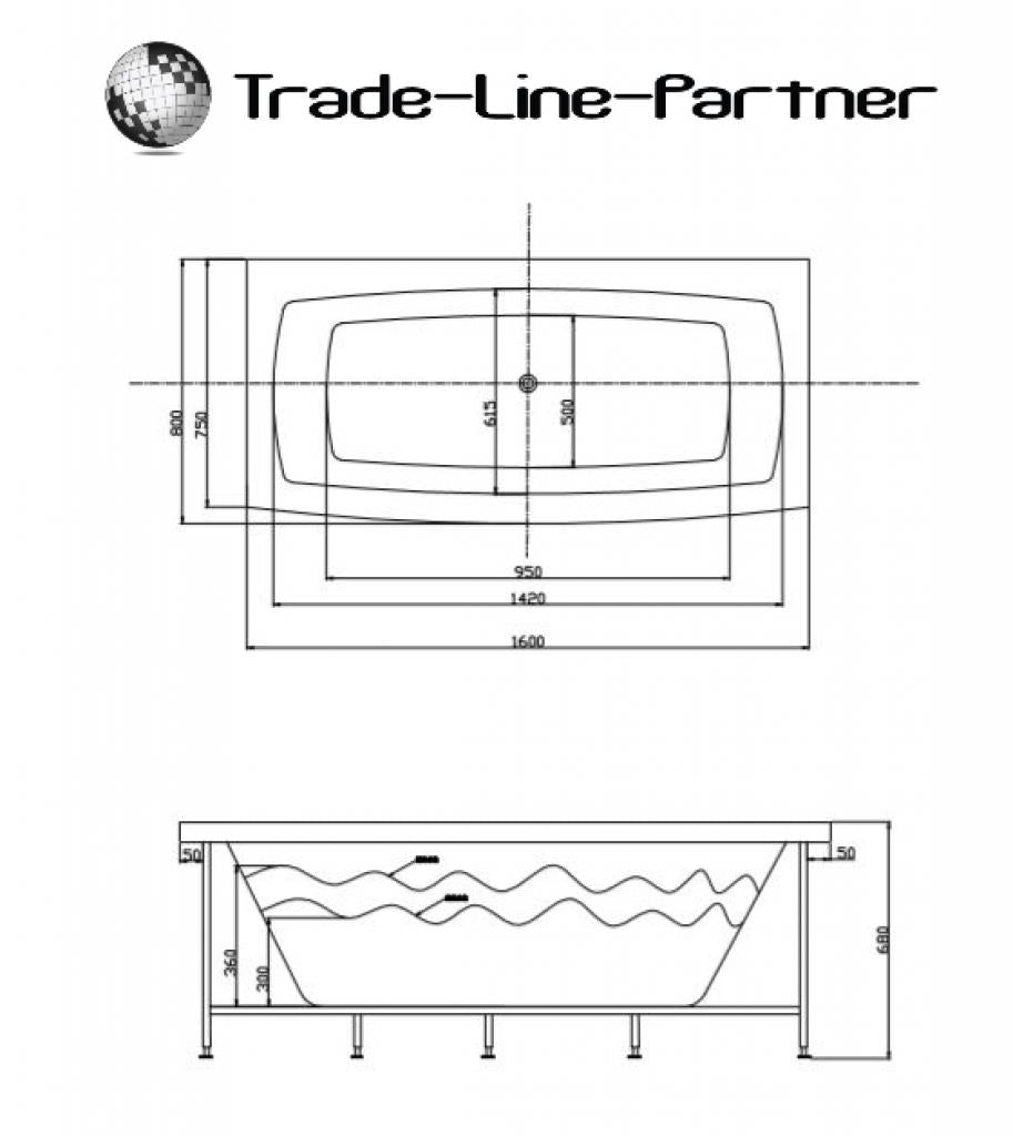 PureHaven Whirlpool 160x80 cm Heizung Reinigungsprogramm & Lichttherapie elegantes Design Bluetooth-fähiges Soundsystem