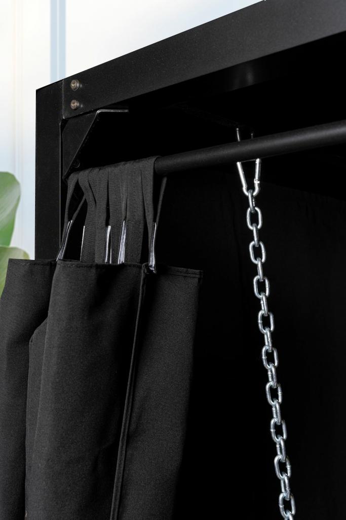 PureHaven Hollywoodschaukel für 4 Personen 236x180x210 cm Aluminiumrahmen Sitz- & Liegeposition mit Sitzauflage wasserabweisendes Sonnendach anthrazit