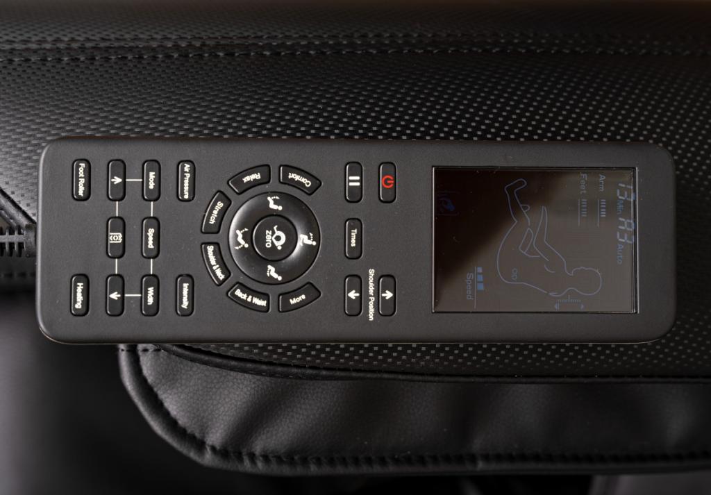 PureHaven Massage-Sessel 180x77x55 cm Knet- & Klopfmassage Heizfunktion Bluetooth USB Sprachsteuerung schwarzes PU-Leder Fuß- Rücken- und Gesäßmassage