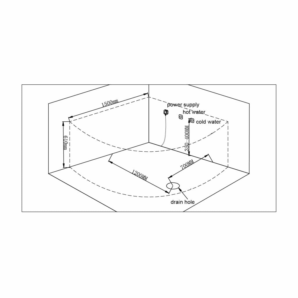 PureHaven Whirlpool 150x150 cm elegantes Design Heizung Lichttherapie Soundsystem Reinigungsprogramm Bluetooth-Soundsystem