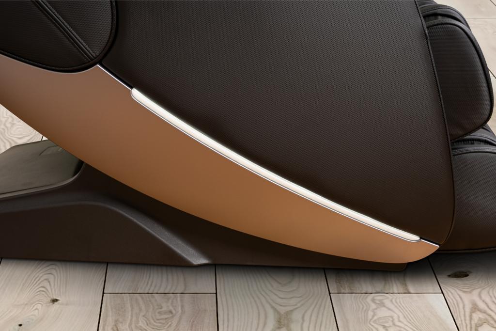 PureHaven Massage-Sessel 180x77x55 cm Knet- & Klopfmassage Heizfunktion Bluetooth USB Sprachsteuerung schwarzes PU-Leder Fuß- Rücken- und Gesäßmassage