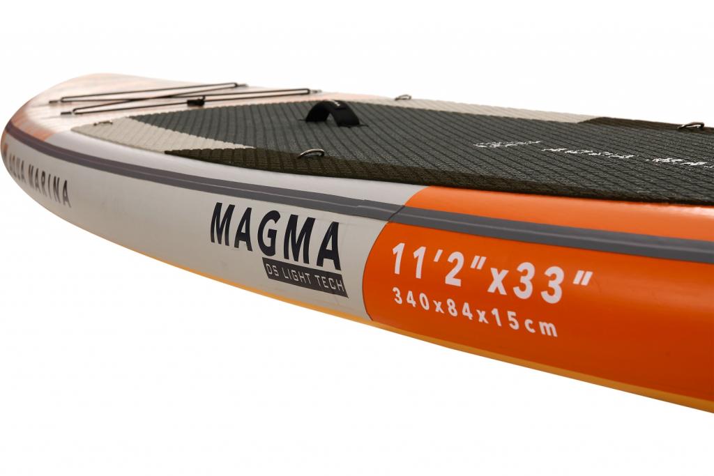 Aqua Marina All-Around SUP Board 340x84cm Reißverschlussrucksack Double Action-Pumpe LIQUID AIR Paddel Einschub-Mittelfinne Sicherheitsleine Orange