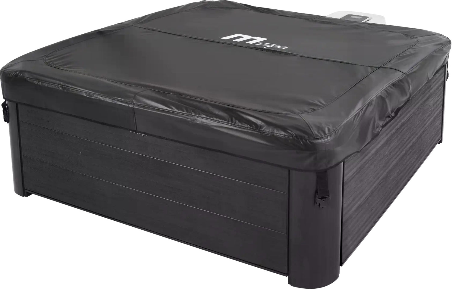 Purehaven MSpa Whirlpool Oslo Saphire 2025 – Aufblasbarer Outdoor-Whirlpool 160x160x65 cm für 6 Personen mit 120+8 Massagedüsen, PTC-Heizung, UVC-Desinfektion & LED