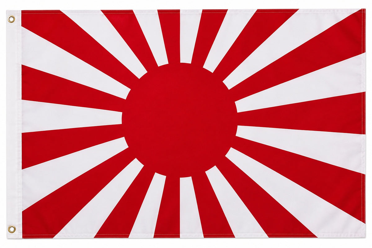 XXL Flagge Japan Krieg 250 x 150 cm Fahne mit 3 Ösen 100g/m² Stoffgewicht Hissflagge