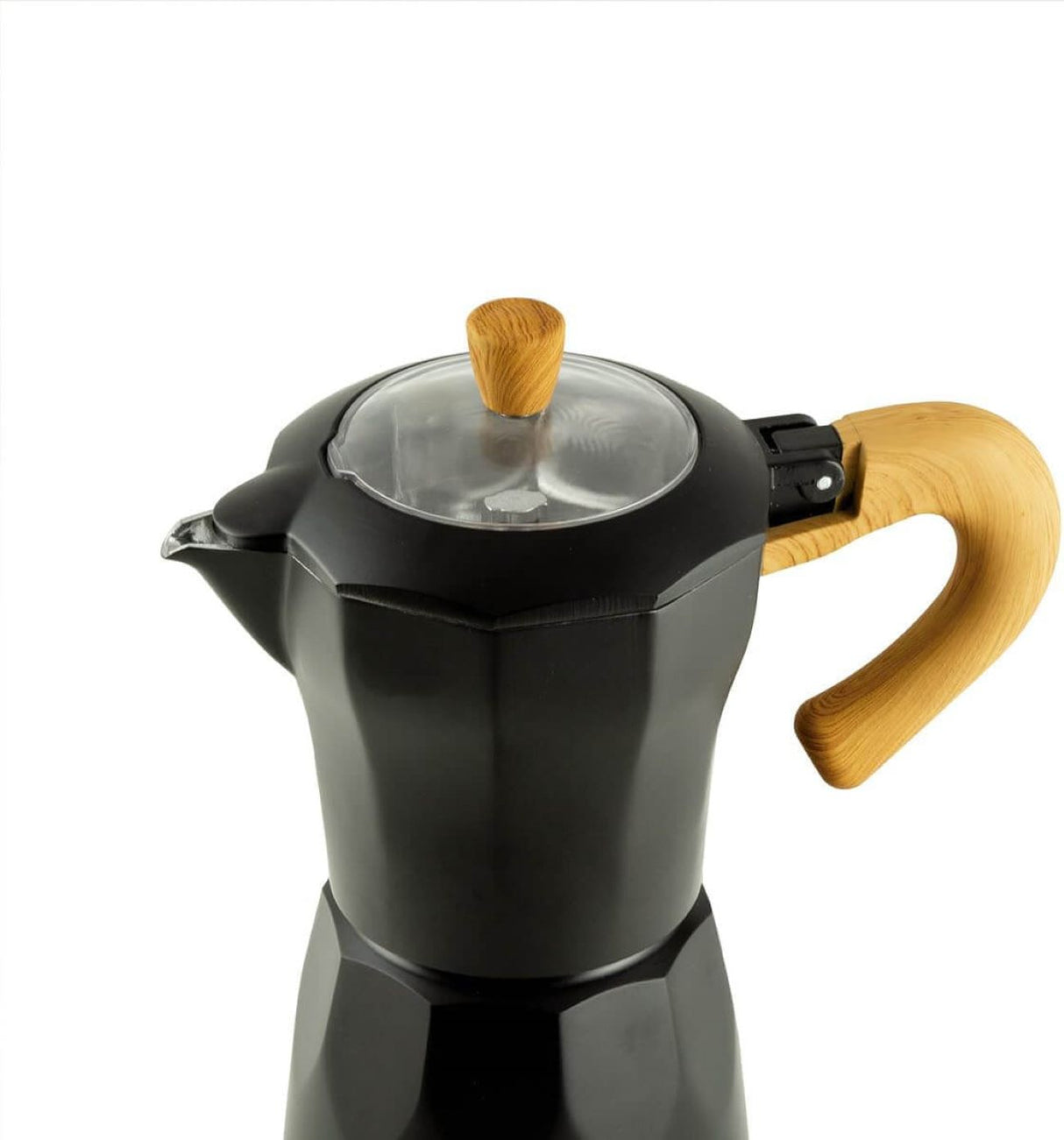 Jocca elektrische Espresso Kaffeemaschine in schwarz Nature Line für bis zu 6 Tassen mit 360° drehbarem Kopf