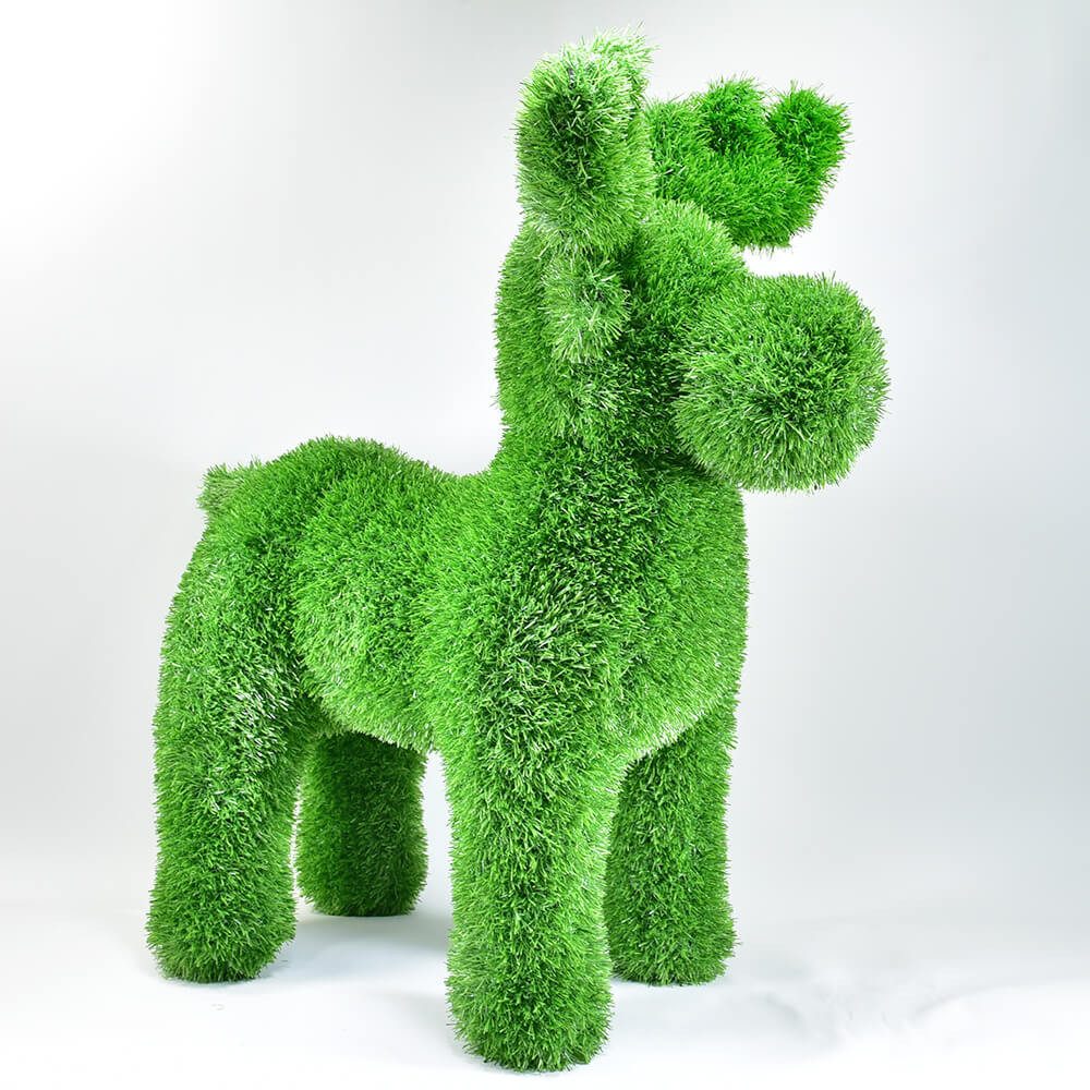 Aniplants Grasfigur Elch 70 cm Profilansicht