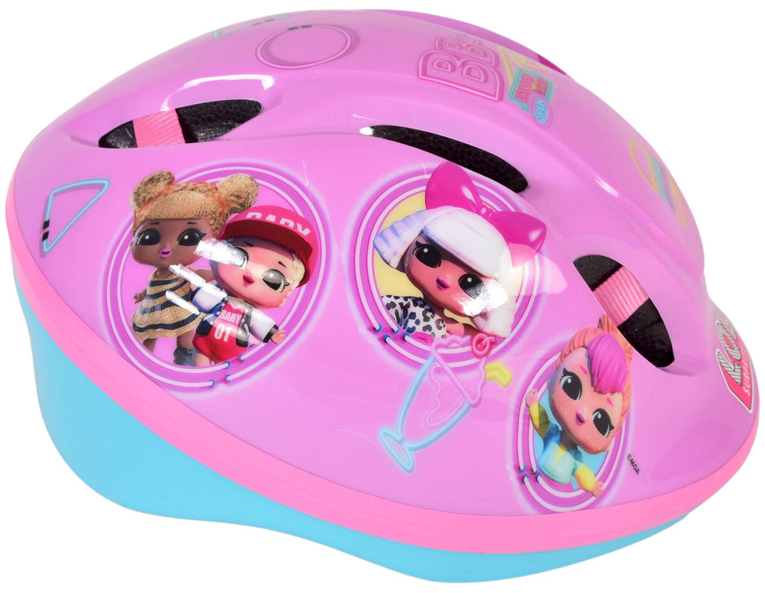Volare LOL Surprise Kinderhelm - Kopfumfang 52-56 cm, leichtgewichtig und TÜV/GS geprüft!