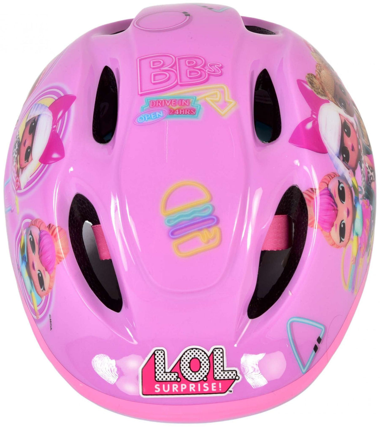 Volare LOL Surprise Kinderhelm - Kopfumfang 52-56 cm, leichtgewichtig und TÜV/GS geprüft!