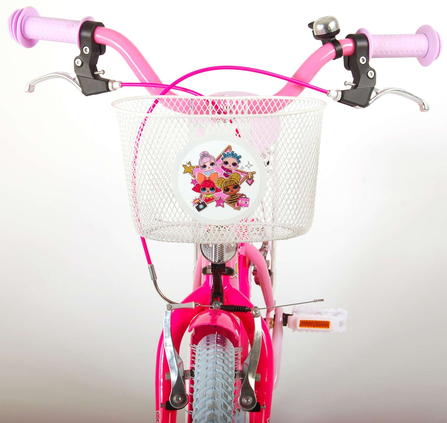 Volare LOL Surprise Kinderfahrrad - Mädchen - 18 Zoll - Pink - 2 Handbremsen