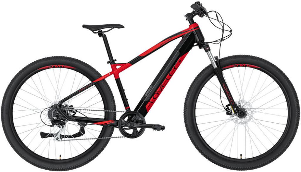 LOVELEC Alkor Rot/Schwarz E-Bike 17" Rahmen 29" Reifen 15Ah Batterie Mountainbike Scheibenbremse
