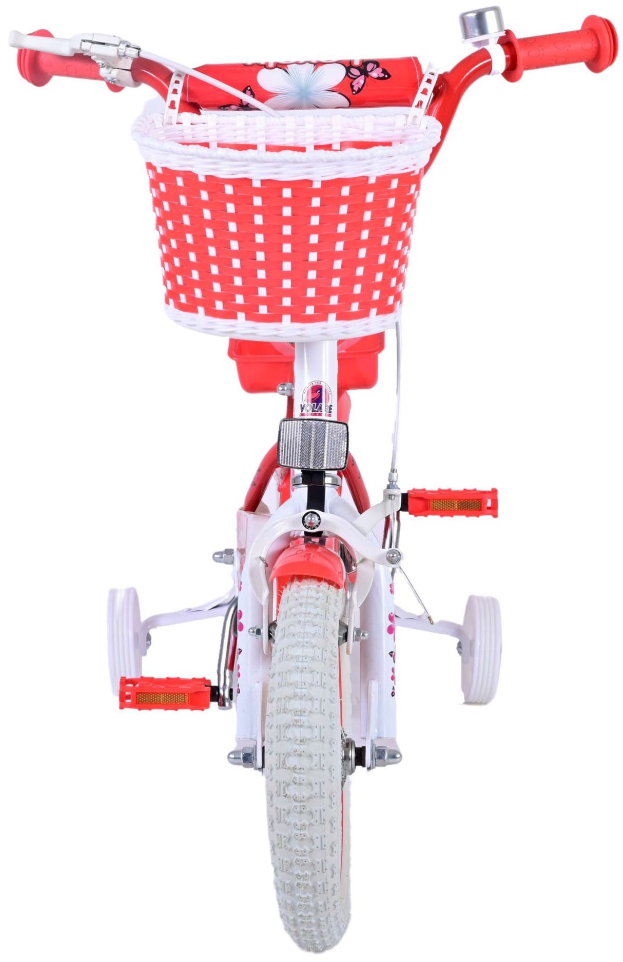 Volare Lovely Kinderfahrrad - Mädchen - 12 Zoll - Rot Weiß