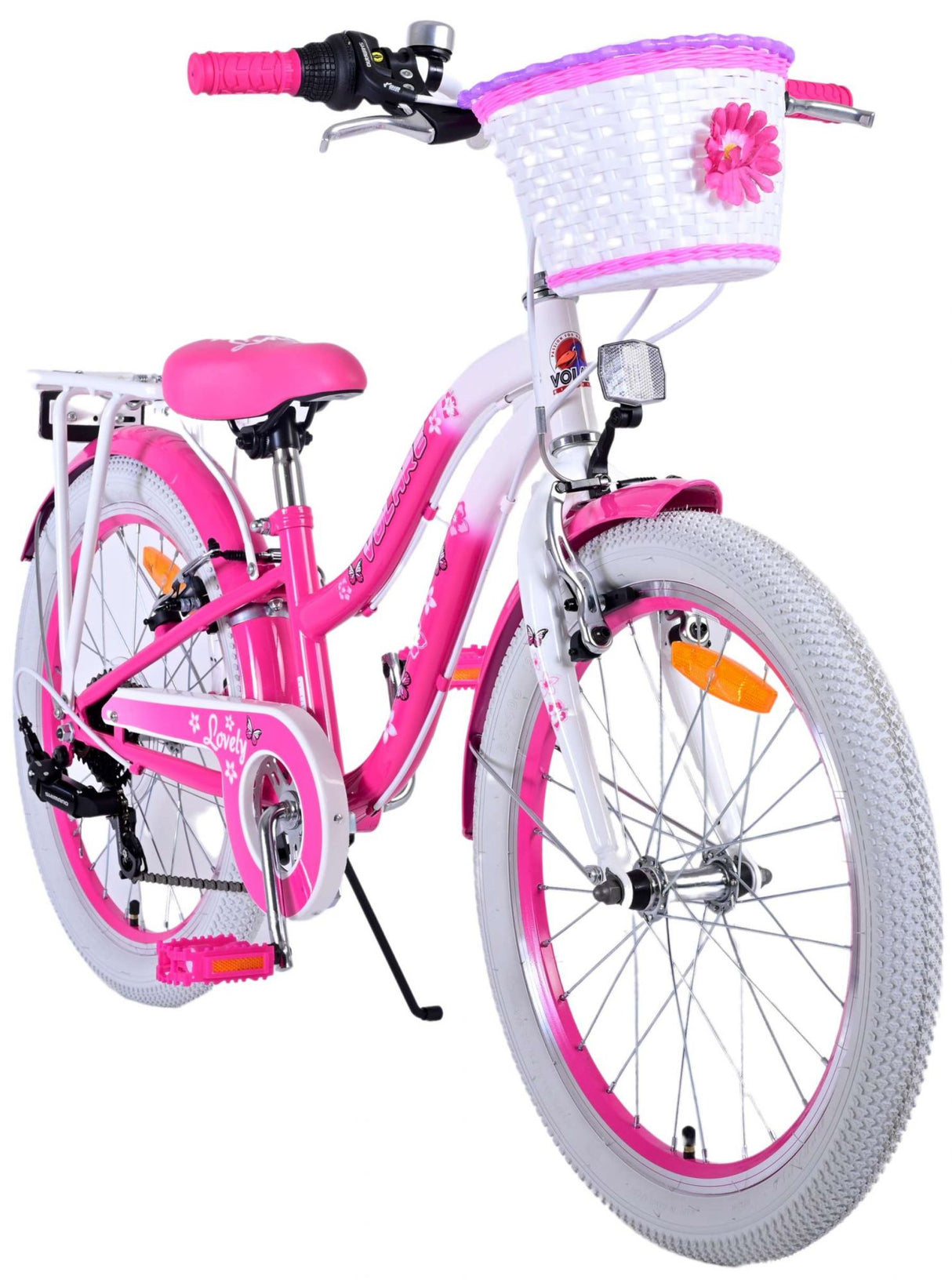 Volare Lovely Kinderfahrrad - Mädchen - 20 Zoll - Rosa - 6 Gänge