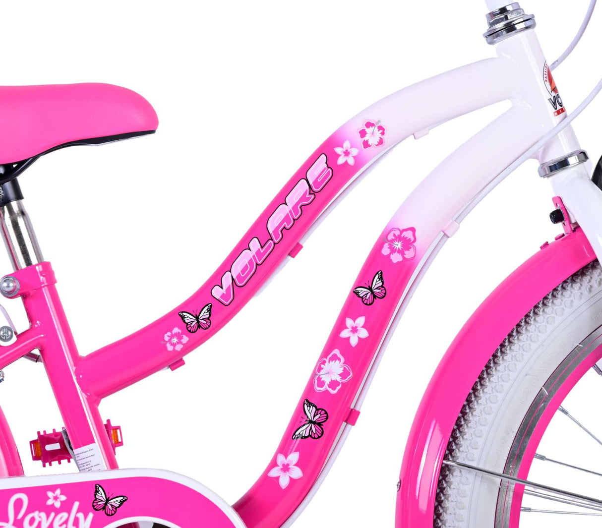 Volare Lovely Kinderfahrrad - Mädchen - 20 Zoll - Rosa - 6 Gänge