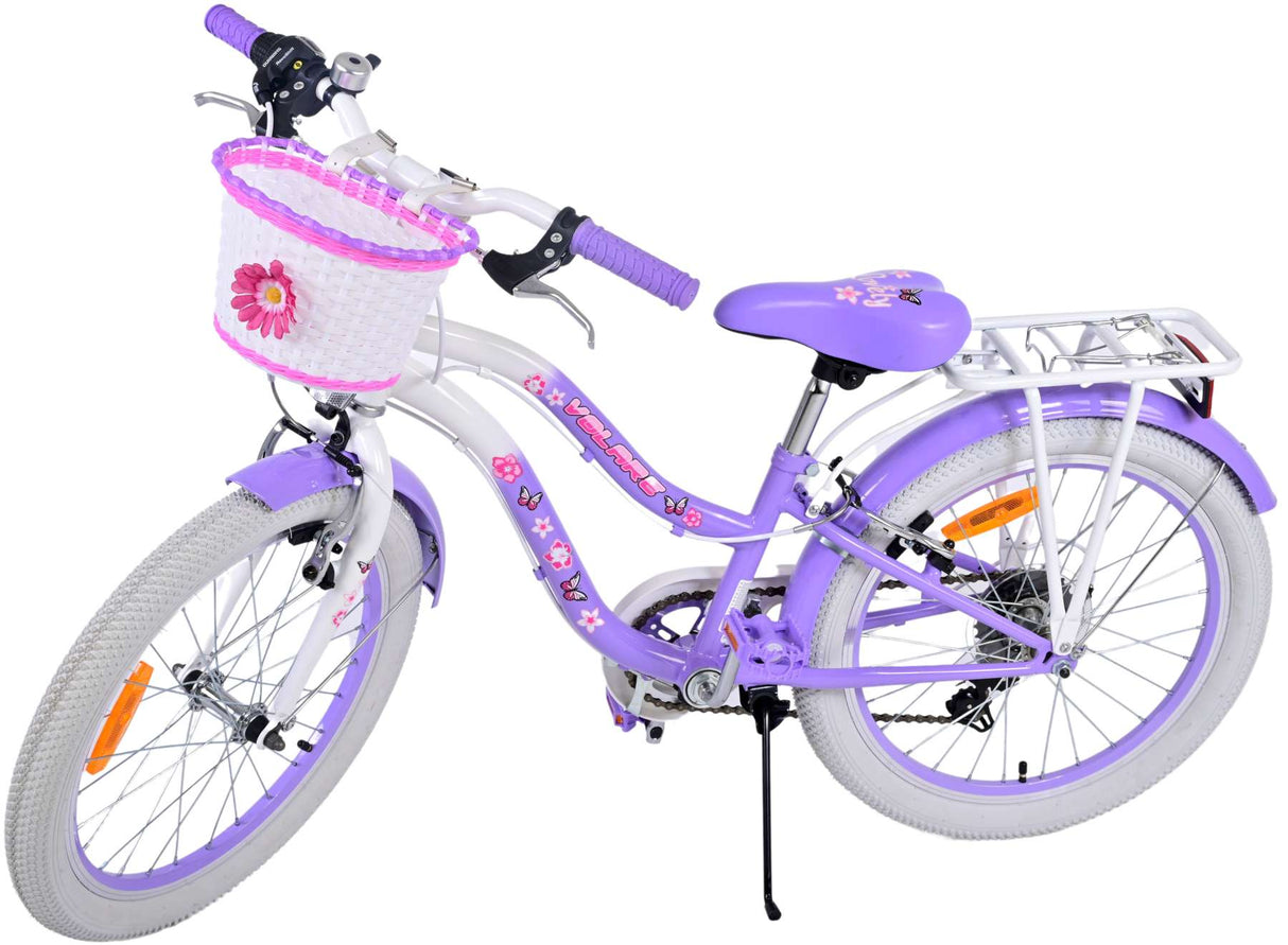 Volare Lovely Kinderfahrrad - Mädchen - 20 Zoll - Lila - 6 Gänge