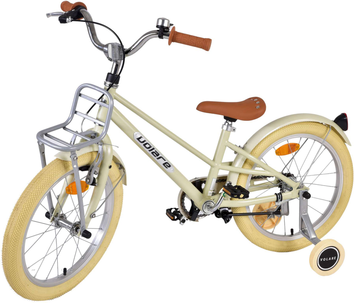 Volare Melody Kinderfahrrad - Mädchen - 18 Zoll - Sand - Prime Collection