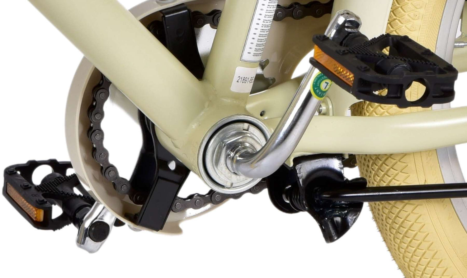 Volare Melody Kinderfahrrad - Mädchen - 18 Zoll - Sand - Prime Collection