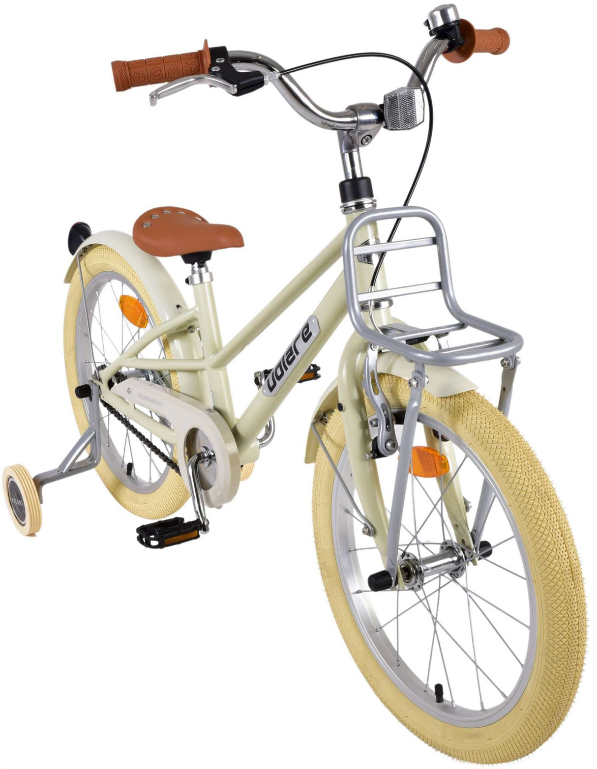 Volare Melody Kinderfahrrad - Mädchen - 18 Zoll - Sand - Prime Collection