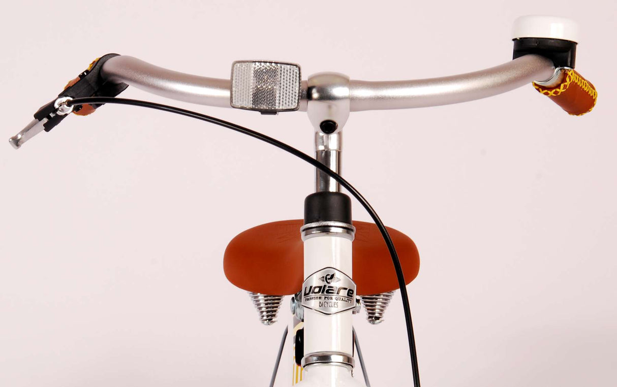 Volare Miracle Cruiser Kinderfahrrad - Mädchen - 18 Zoll - Weiß - Prime Collection