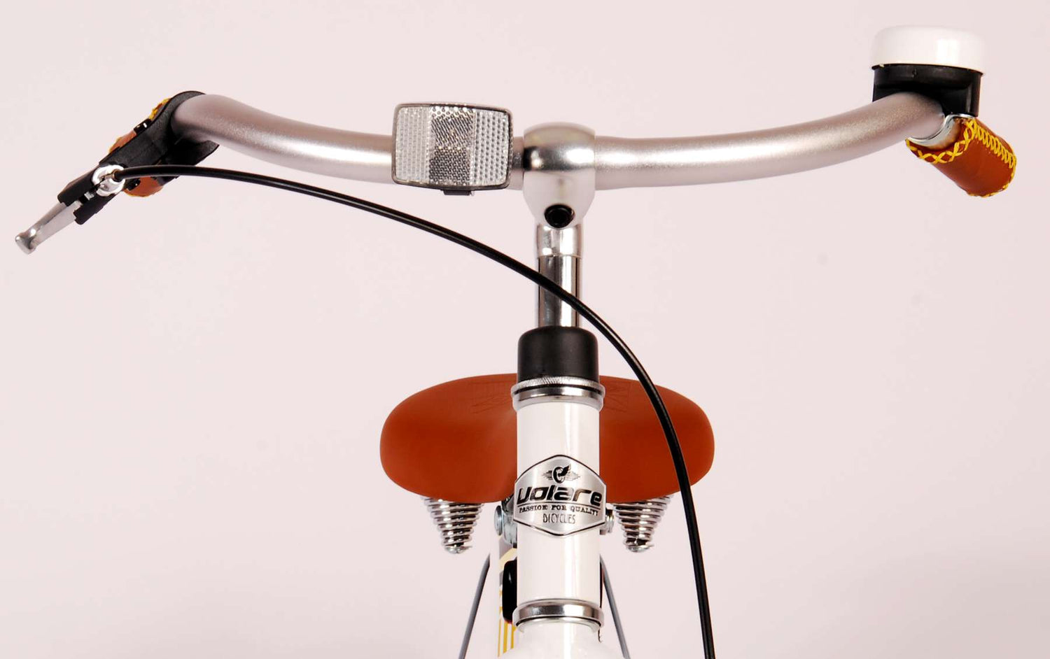 Volare Miracle Cruiser Kinderfahrrad - Mädchen - 18 Zoll - Weiß - Prime Collection