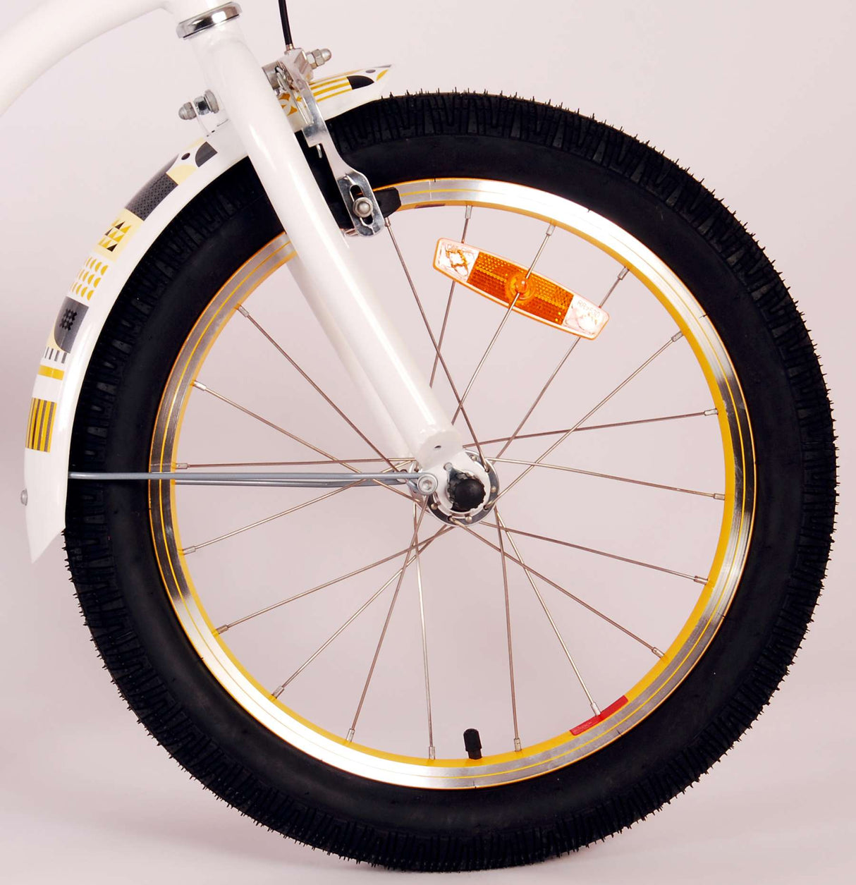 Volare Miracle Cruiser Kinderfahrrad - Mädchen - 18 Zoll - Weiß - Prime Collection