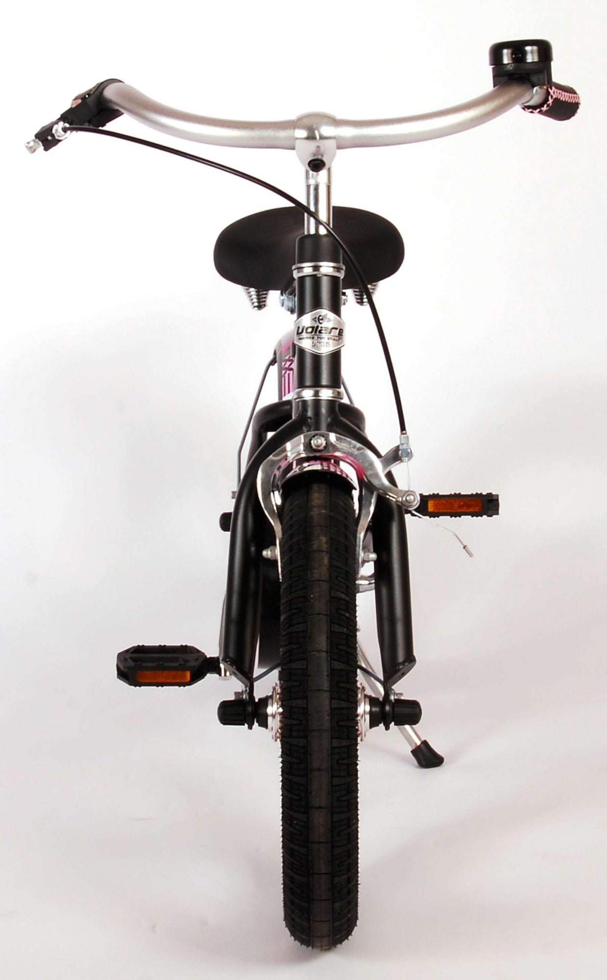 Volare Miracle Cruiser Kinderfahrrad - Mädchen - 14 Zoll - Mattschwarz - Prime Collection