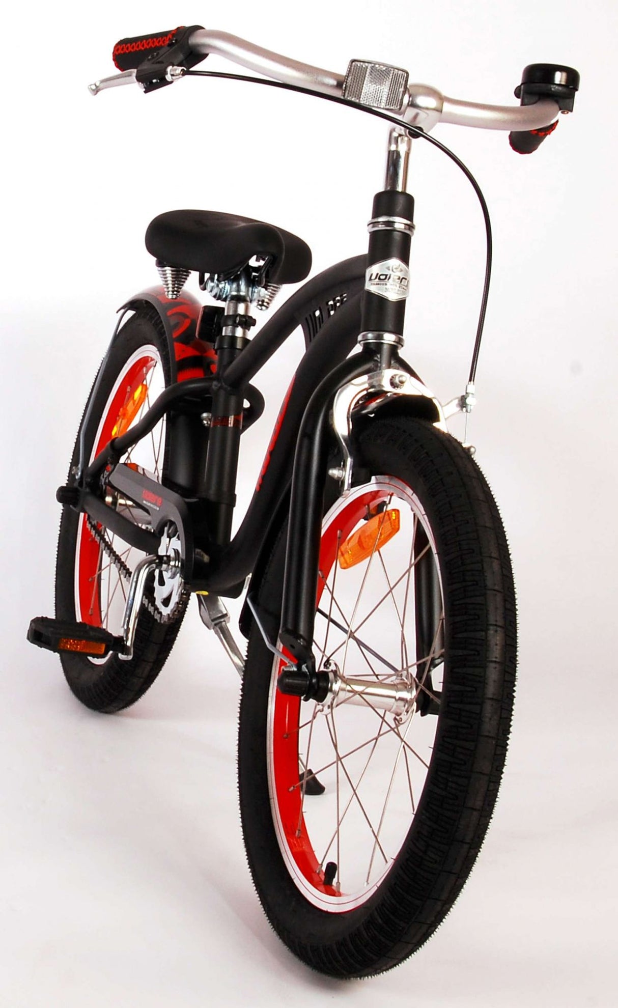 Volare Miracle Cruiser Kinderfahrrad - Jungen - 18 Zoll - Mattschwarz - Prime Collection