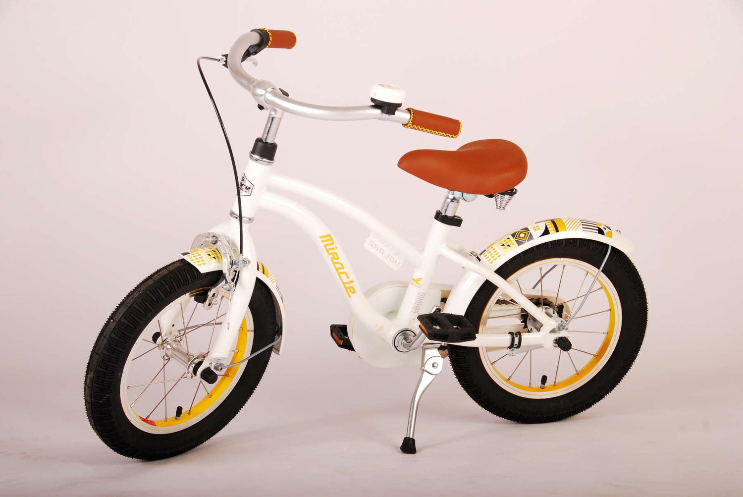 Volare Miracle Cruiser Kinderfahrrad - Mädchen - 14 Zoll - Weiß - Prime Collection
