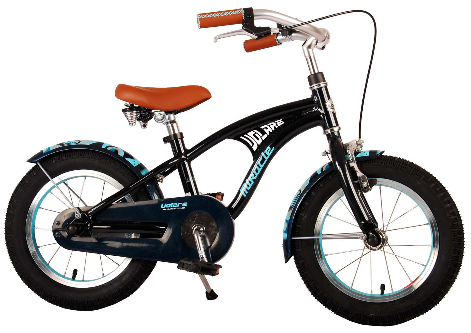 Volare Miracle Cruiser Kinderfahrrad - Jungen - 14 Zoll - Matte Blau - Prime Collection